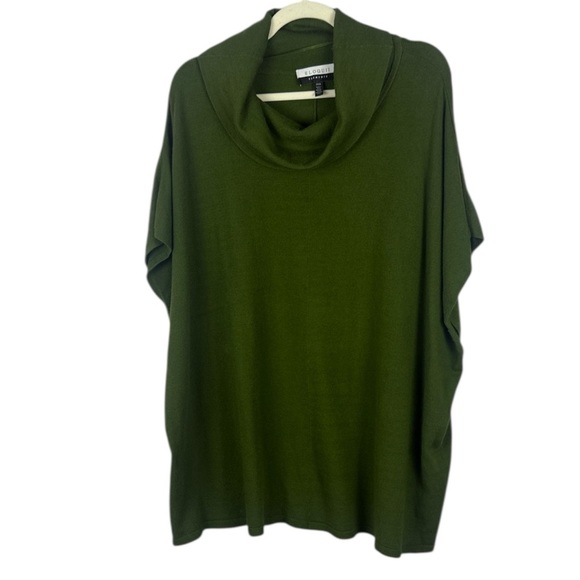 Eloquii Green Elegant Lagenlook Oversized Cowl Neck Sweater Size 14/16 - Picture 1 of 7